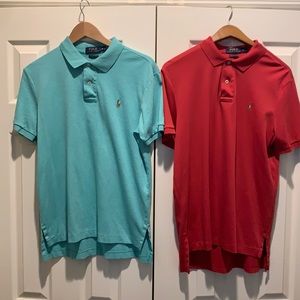 Bundle 2-Ralph Lauren SS Pima soft polo. Size Med